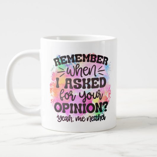 Bewaar of ontwerp uw eigen — gigantische koffie-mo grote koffiekop (Links)