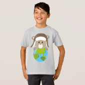 Bewaar of ontwerp uw eigen — Kinderen Basic T-Shir T-shirt (Voorkant volledig)