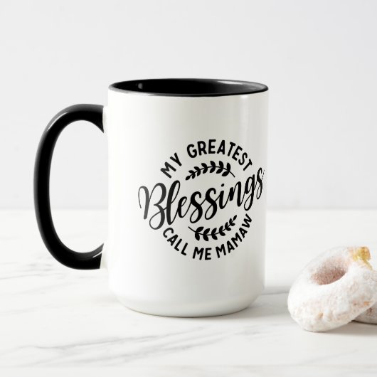 Bewaar of ontwerp uw eigen:-) mok (Met donut)