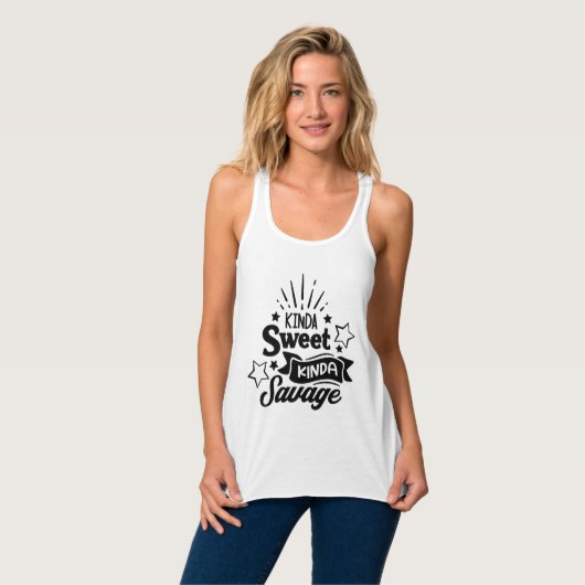 Bewaar of ontwerp uw eigen T-Shirt-Tanktop Tanktop (Volledige Voorkant)