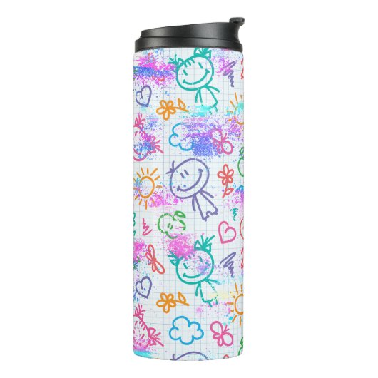 Bewaar of ontwerp uw eigen thermische trommel thermosbeker (Gedraaid links)