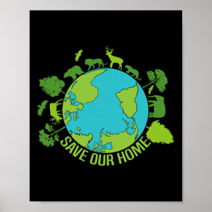 Bewaar onze aarde voor het behoud van het wild poster