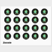 Bewaar onze aarde voor het behoud van het wild ronde sticker (Vel)