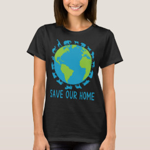 Bewaar onze aarde voor het behoud van het wild t-shirt