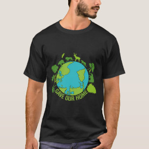 Bewaar onze aarde voor het behoud van het wild t-shirt