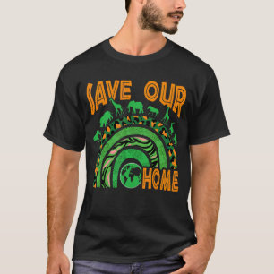Bewaar onze aarde voor het behoud van het wild t-shirt
