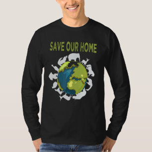 Bewaar onze aarde voor het behoud van het wild t-shirt
