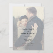 Bewaar onze datumbedekking | De datum-fotokaart op Save The Date (Achterkant)