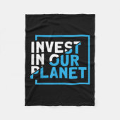 Bewaar onze planeet milieubescherming in onze PL Fleece Deken (Voorkant)