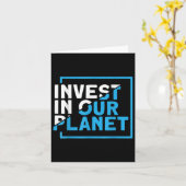 Bewaar onze planeet milieubescherming in onze PL Kaart (Gele Bloem)