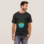 Bewaar onze planeet mooi t-shirt (Voorkant volledig)