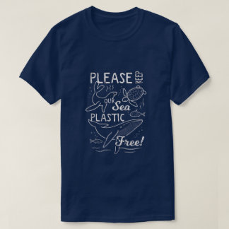 "Bewaar onze zee plasticvrij – Ocean Friends Editi T-shirt
