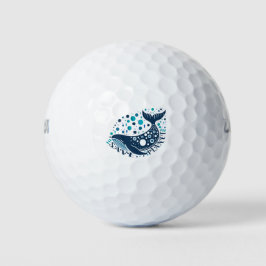Bewaar Planet Whale-artwork voor eco-bewustzijn Golfballen