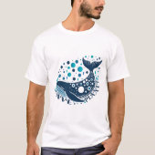 Bewaar Planet Whale-artwork voor eco-bewustzijn T-shirt (Voorkant)