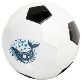 Bewaar Planet Whale-artwork voor eco-bewustzijn Voetbal (Drie kwart)