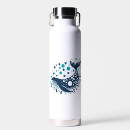 Bewaar Planet Whale-artwork voor eco-bewustzijn Waterfles