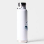 Bewaar Planet Whale-artwork voor eco-bewustzijn Waterfles (Rechts)