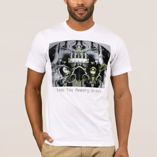 Bewaar uw geheugen groene machine Fantasy T-shirt (Voorkant)