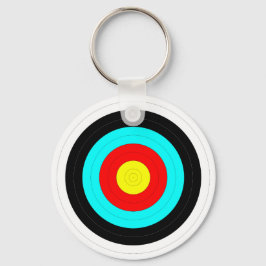 Bewaar uw ogen op het doel - Bullseye Print Sleutelhanger