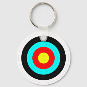 Bewaar uw ogen op het doel - Bullseye Print Sleutelhanger