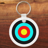Bewaar uw ogen op het doel - Bullseye Print Sleutelhanger (Voorkant)
