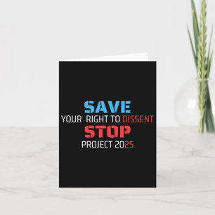Bewaar uw recht op dissidentie Stop Project 2025 Kaart