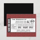 Bewaar uw ticket! kaart (Voorkant / Achterkant)