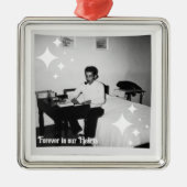 Bewaar, voor altijd in ons hart metalen ornament (Voorkant)