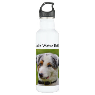 Bewaar water voor uw hond in deze gepersonaliseerd waterfles 