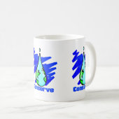 Bewaar watergrondwaterval koffiemok (Voorkant rechts)