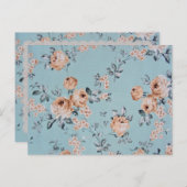 Bewaarbloemen - Briefkaart / RSVP / Uitnodigingen (Voorkant / Achterkant)