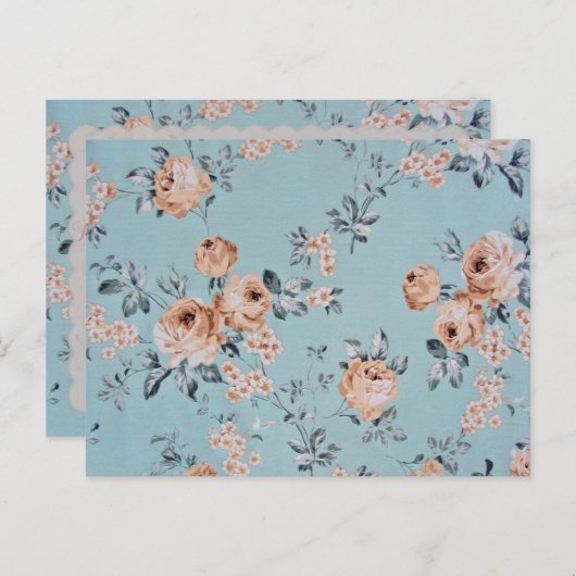 Bewaarbloemen - Briefkaart / RSVP / Uitnodigingen (Voorkant / Achterkant)