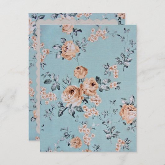 Bewaarbloemen - Briefkaart / RSVP / Uitnodigingen (Voorkant / Achterkant)