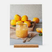 Bewaard voedsel gemaakt met yuja acryl bord (Voorkant)