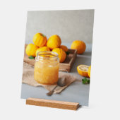 Bewaard voedsel gemaakt met yuja acryl bord (Hoek)