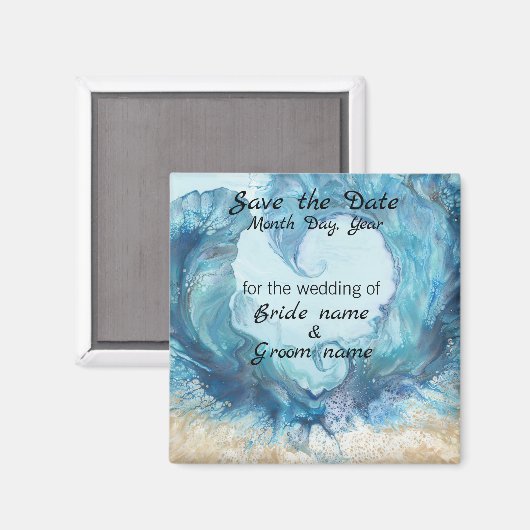 Bewaardatum van elke liefde Magnet (Voorkant / Achterkant)