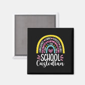 Bewaarder Batterij Levensduur School Janitor Rainb Magneet (Voorkant / Achterkant)