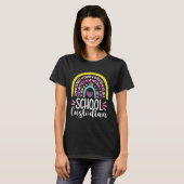 Bewaarder Batterij Levensduur School Janitor Rainb T-shirt (Voorkant volledig)