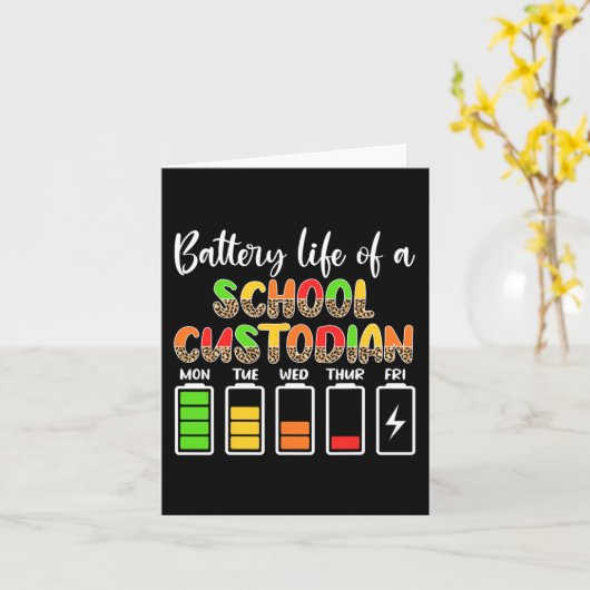 Bewaarder Batterijlevensduur School Bewaarder Kaart (Gele Bloem)