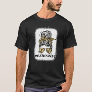 Bewaarder Leven  Luipaard Rommelige Knot Vrouwen T T-shirt