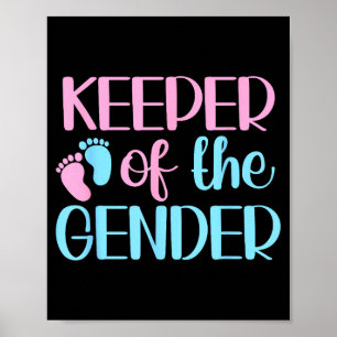 Bewaarder Van De Geslacht Zwangerschapsaankondigin Poster