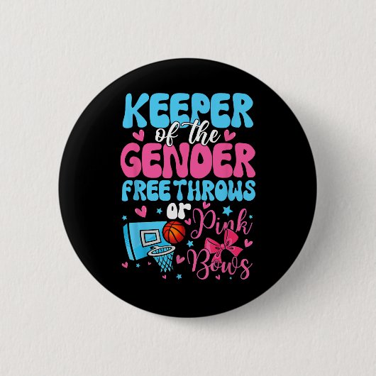 Bewaarder van de geslachtsopenbaring vrije worpen ronde button 5,7 cm (Voorkant)