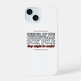 Bewaarder van de Kerstmis Dozen Stapel Hoesje iPhone 15 Case