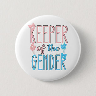 Bewaarder van geslachtsonthulling Jongen Meisje Ro Ronde Button 5,7 Cm