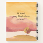 Bewaarder van herfstdromen, romantische poëtische  notitieboek (Achterkant)