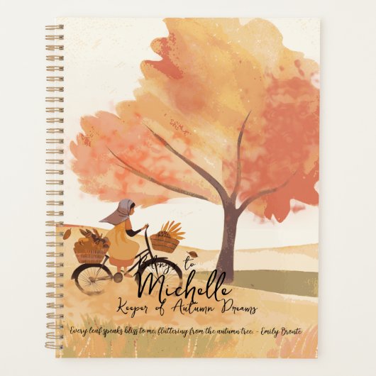 Bewaarder van herfstdromen, romantische poëtische planner (Voorkant)