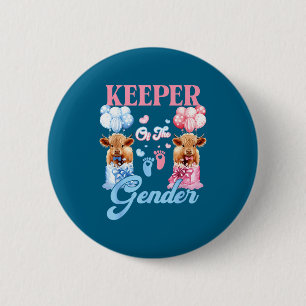 Bewaarder Van Het Geslacht Vaars Of Stier Baby Aan Ronde Button 5,7 Cm