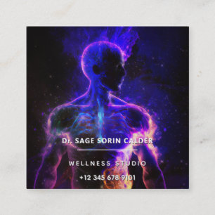 Bewaarder van Licht   Energie Figuur Vierkante Visitekaartje