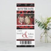 bewaart het datumkaartje save the date (Staand voorkant)