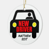 Bewaartermijn nieuw rijbewijs keramisch ornament (Links)